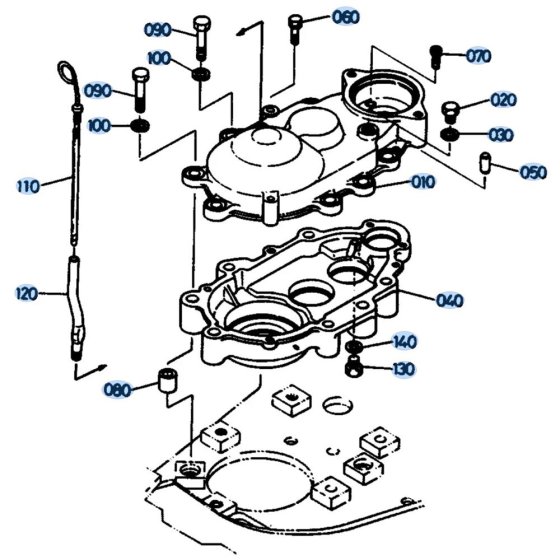 Swivel Gear Case Assembly for Kubota KH61 Mini Excavator