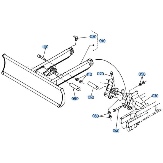 Dozer Assembly for Kubota KH66 Mini Excavator