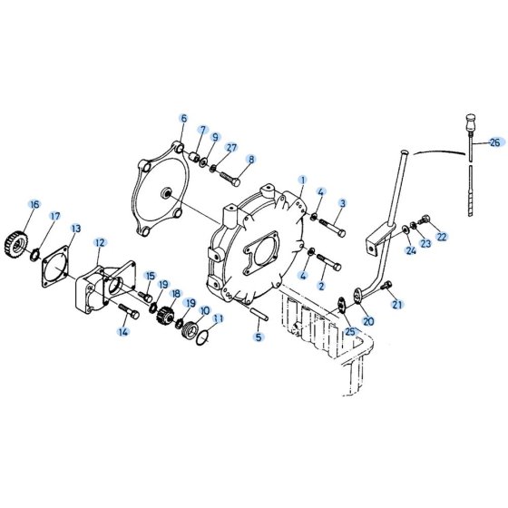 Pump Housing Assembly for Kubota KH90 Mini Excavator