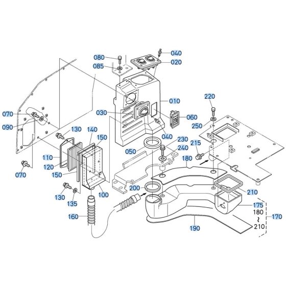 Air Conditioner Assembly for Kubota KX121-3 Mini Excavator