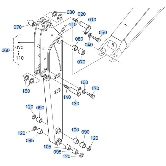Arm Assembly for Kubota KX161-3s Mini Excavator
