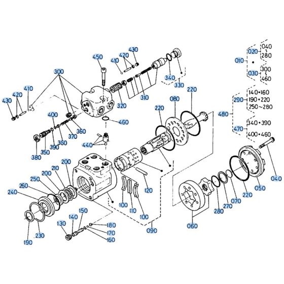Steering Controller Assembly for Kubota R400 Loader