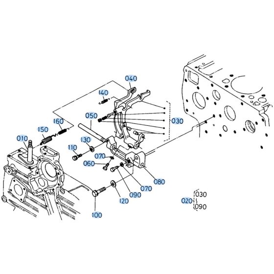 Governor Assembly for Kubota R410 Loader