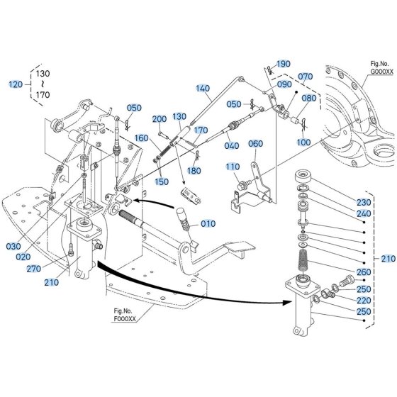 Brake System Assembly for Kubota R430 Loader