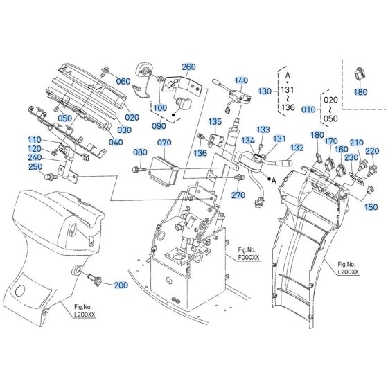 Instrument Panel Assembly for Kubota R430 Loader