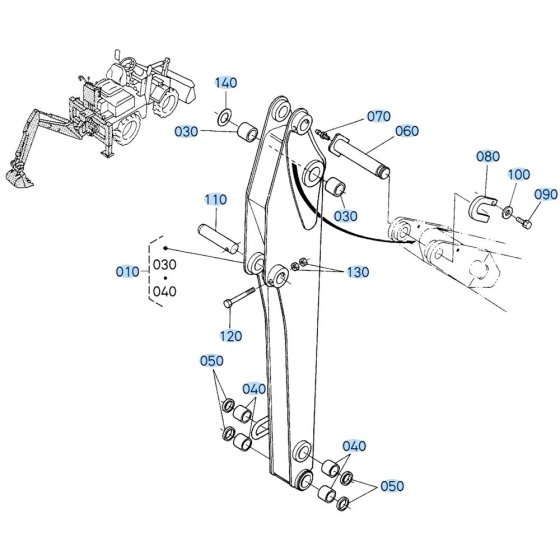 Arm Assembly for Kubota R430 Loader