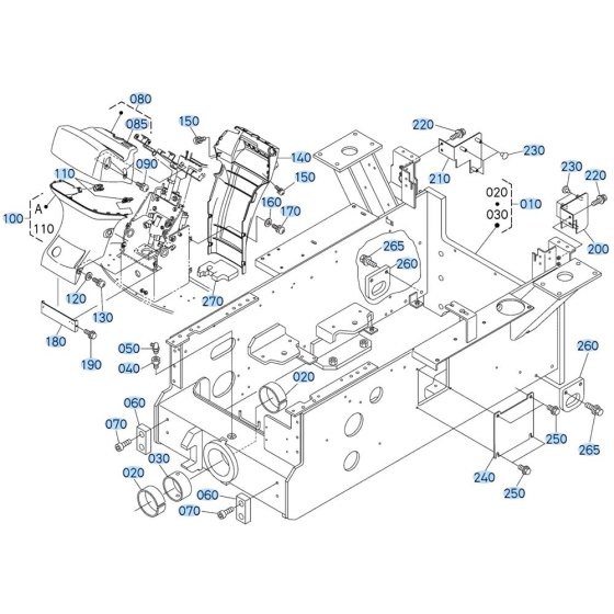Rear Frame Assembly for Kubota R430 Loader