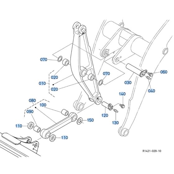 Tilt Arm Assembly for Kubota R430 Loader
