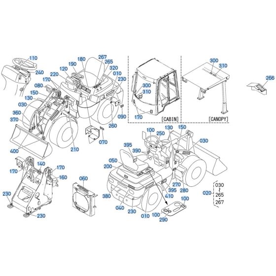 Decals for Kubota R430 Loader