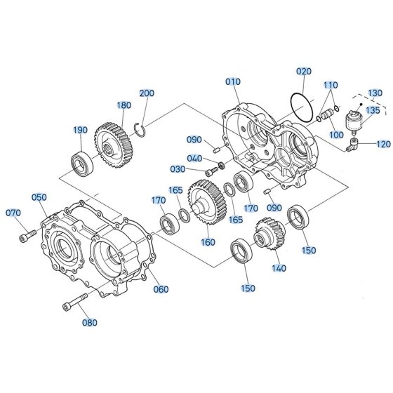 Transmission Case Assembly for Kubota R430 Loader