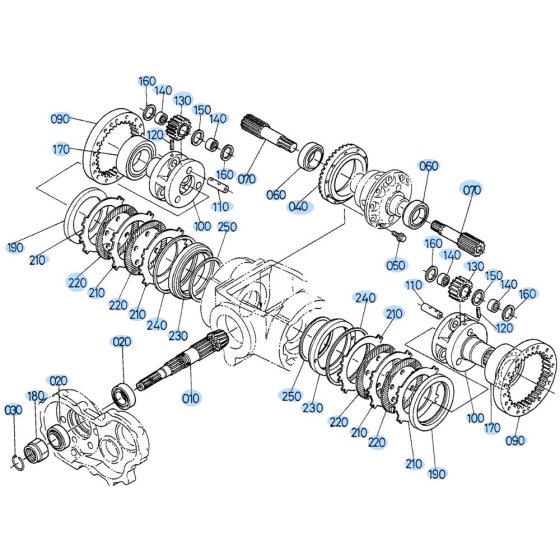 Differential Case (Rear) Assembly for Kubota R430 Loader