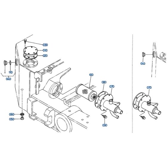 Oil Tank Assembly for Kubota R510 Loader