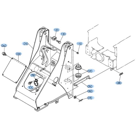 Front Frame Assembly for Kubota R520 Loader