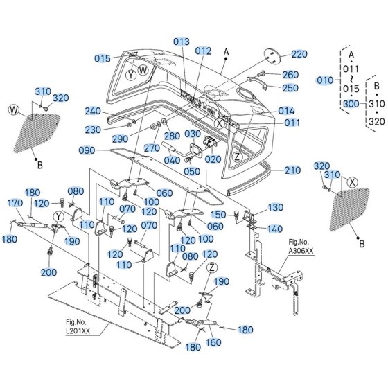 Bonnet Assembly for Kubota R530 Loader