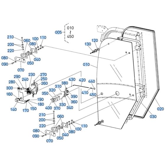 Door Assembly for Kubota R530 Loader