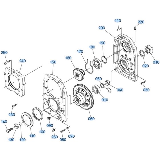Rear Brake Assembly for Kubota R530 Loader