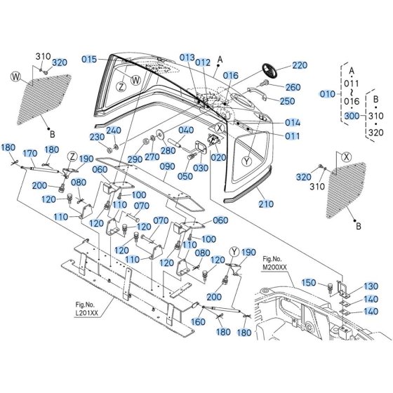 Bonnet Assembly for Kubota R540 Loader