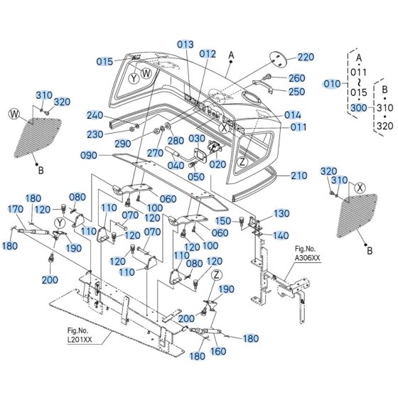 Bonnet Assembly for Kubota R630 Loader
