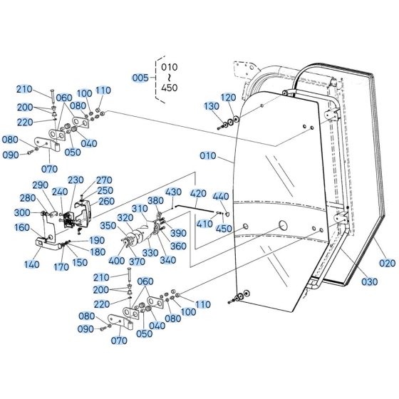 Door Assembly for Kubota R630 Loader
