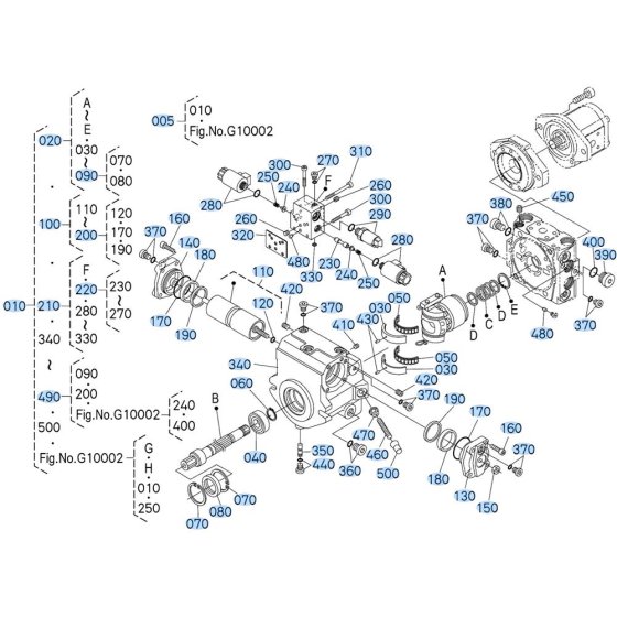 Pump Assembly for Kubota R630 Loader