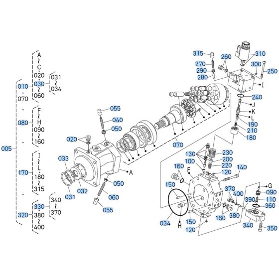 Motor Assembly for Kubota R630 Loader