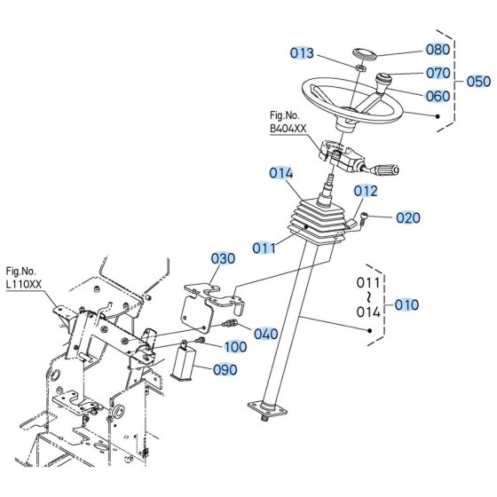 Steering Assembly for Kubota R630 Loader