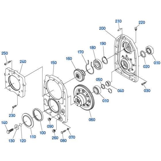 Differential (Rear) Assembly for Kubota R630 Loader
