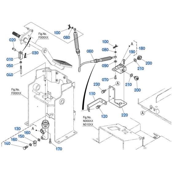 Brake System Assembly for Kubota R640 Loader