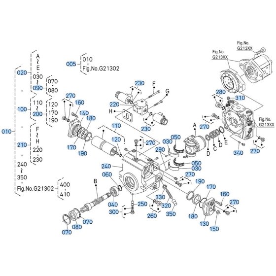 Pump Assembly for Kubota R640 Loader