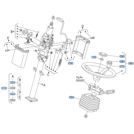Steering Assembly for Kubota R640 Loader
