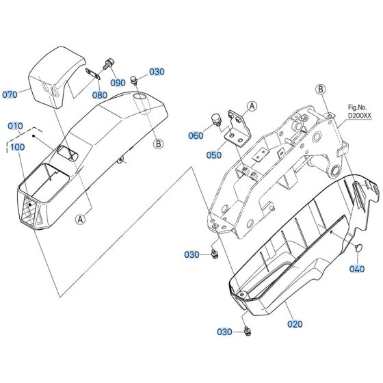 Armrest for Kubota U10-5