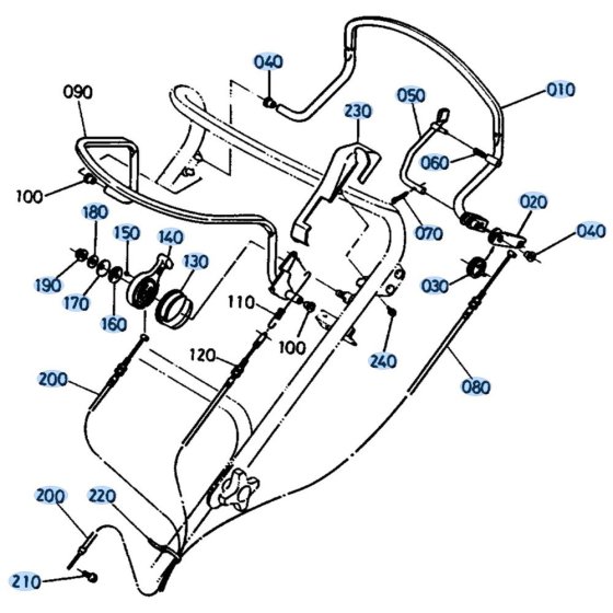 Throttle Assembly for Kubota W5021-PC Mower