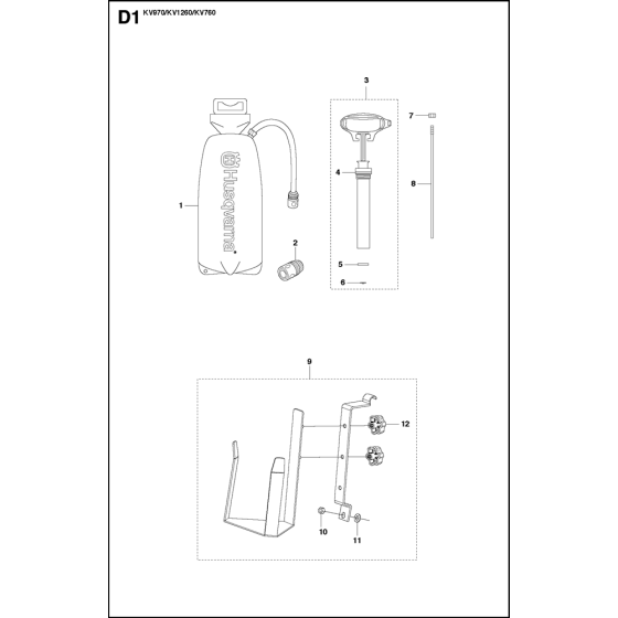 Water Tank Assembly for Kv970