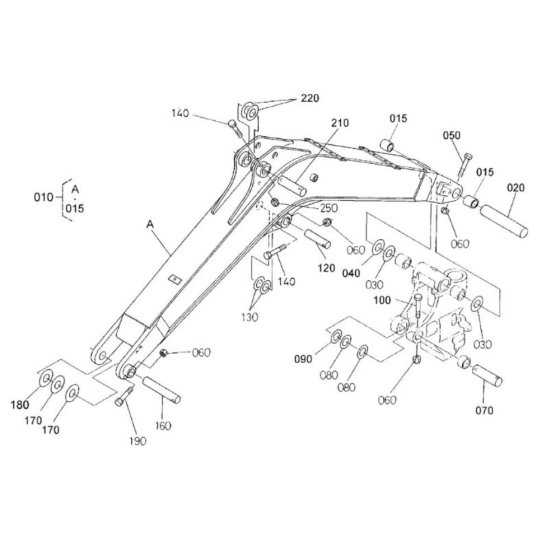 Boom Assembly for Kubota