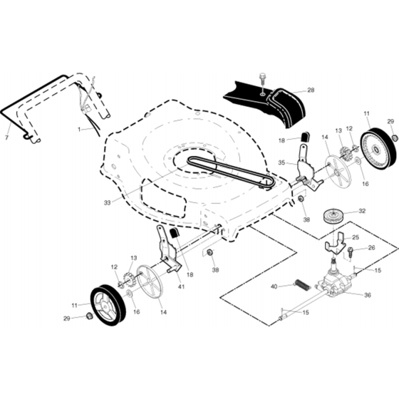 Drive Assembly for Husqvarna LB155S