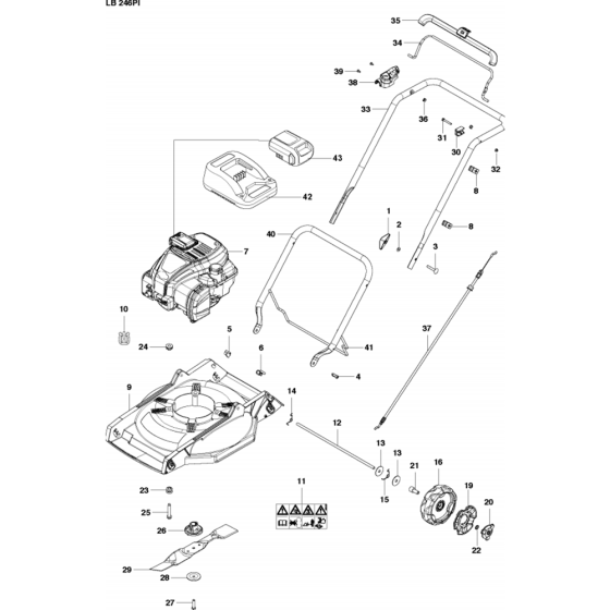 Husqvarna LB246PI Assembly