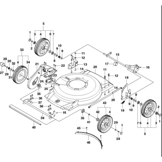 Cutting Deck Assembly for LB 448S