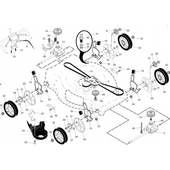 Drive Assembly for Husqvarna