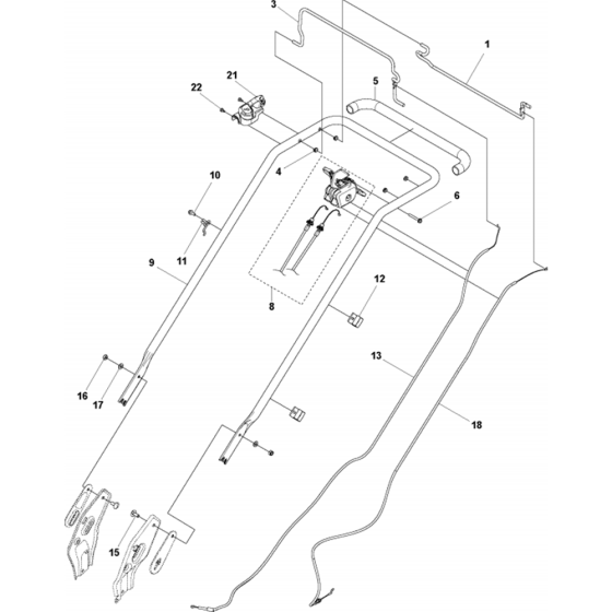 Handle Assembly for Husqvarna