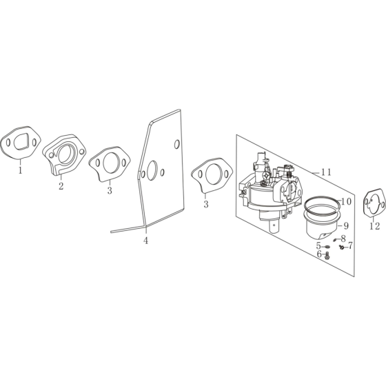 Carburettor Assembly for Loncin