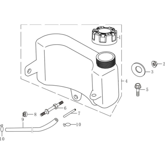 Fuel Tank Assembly for Loncin
