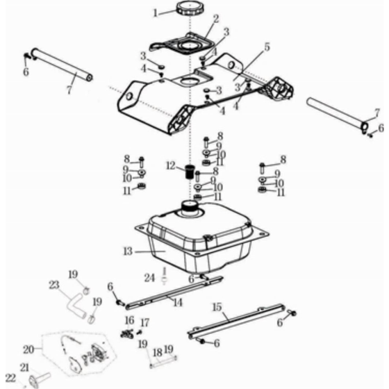 Fuel Tank Assembly for LC3500i