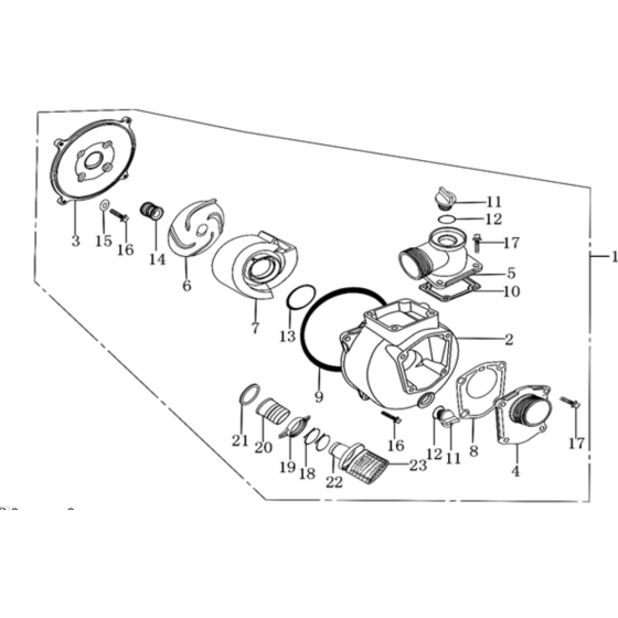 2" Pump Assembly for Loncin
