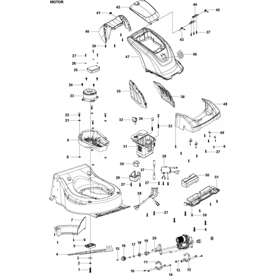 Motor Assembly for Husqvarna LE116R