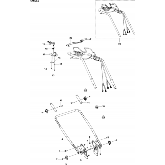 Handle Assembly for Husqvarna