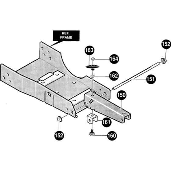 Chassis Frame for Husqvarna LE309