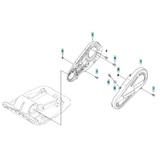 Belt Guard for Husqvarna LF 100 LAT