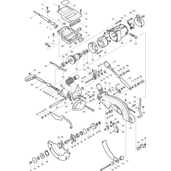 Main Assembly for Makita LF1000