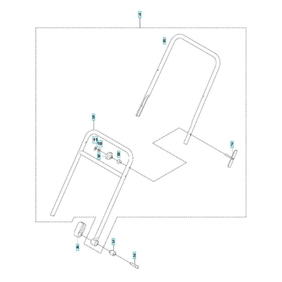Handle Assembly for Husqvarna
