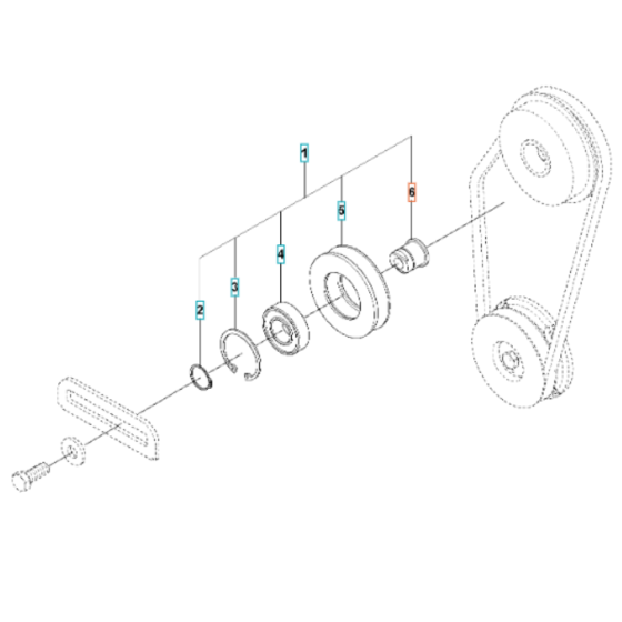 Belt Tightener for Husqvarna LG 204